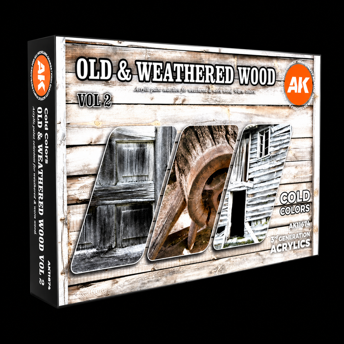 3GEN Acrylics SET: OLD &amp; WEATHERED WOOD VOL 2