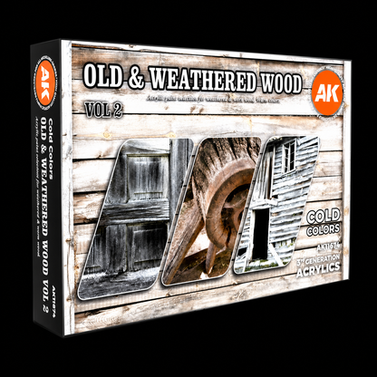 3GEN Acrylics SET: OLD &amp; WEATHERED WOOD VOL 2