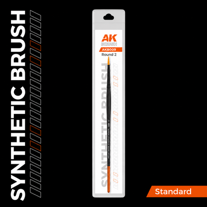 AK: ROUND BRUSH - SYNTHETIC - Nº2 - ESTANDAR
