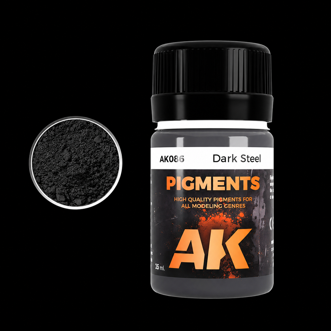 AK: DRY PIGMENT - DARK STEEL