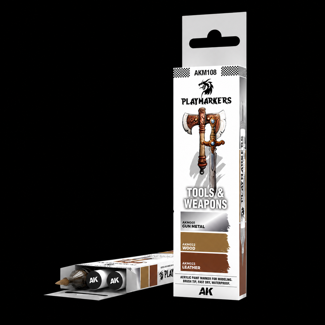 AK: PLAYMARKERS SET - TOOLS &amp; WEAPONS (3 ref.)