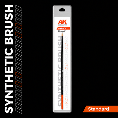 AK: ROUND BRUSH - SYNTHETIC - Nº1 - STANDAR