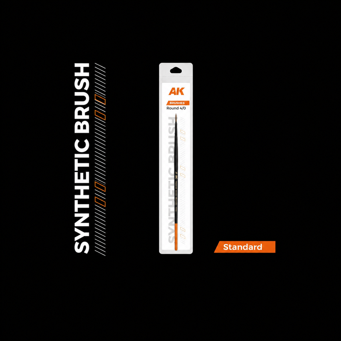 AK: ROUND BRUSH - SYNTHETIC - Nº3/0 - STANDAR