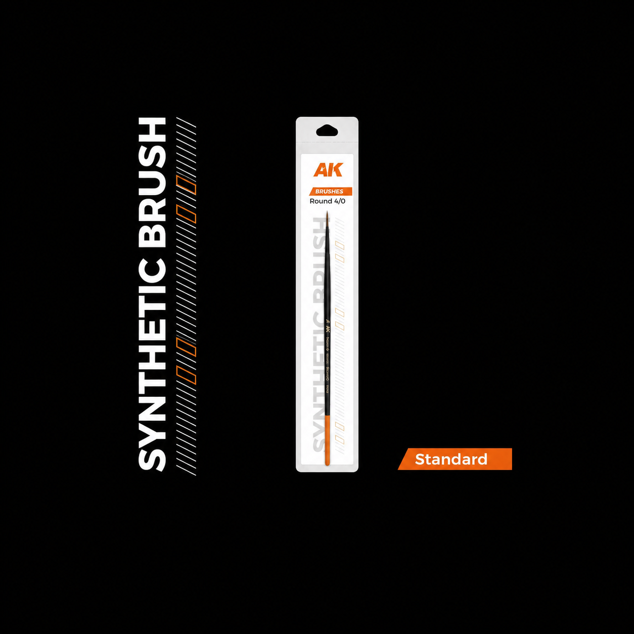 AK: ROUND BRUSH - SYNTHETIC - Nº3/0 - STANDAR