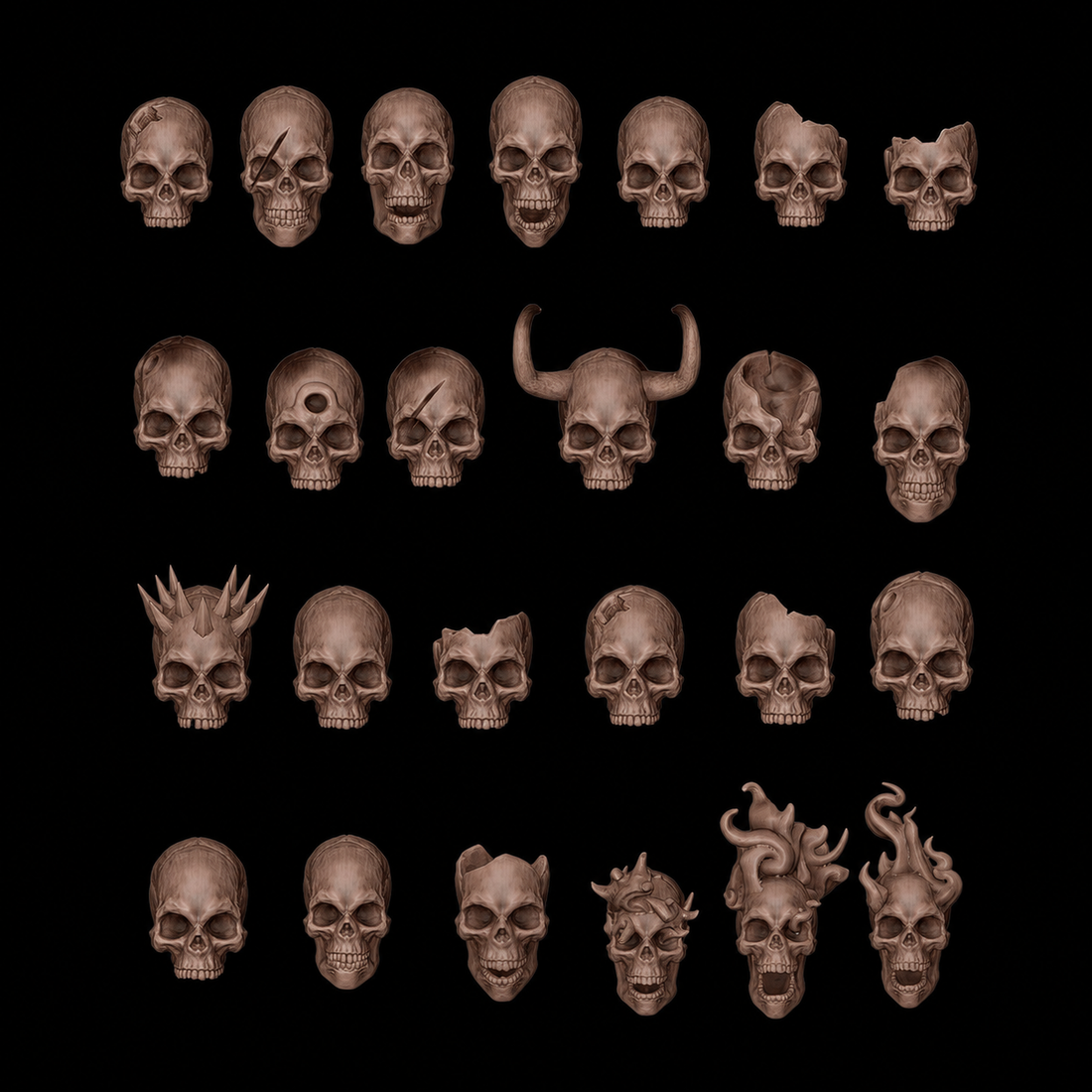 AK BASING: BITS - SKULLS