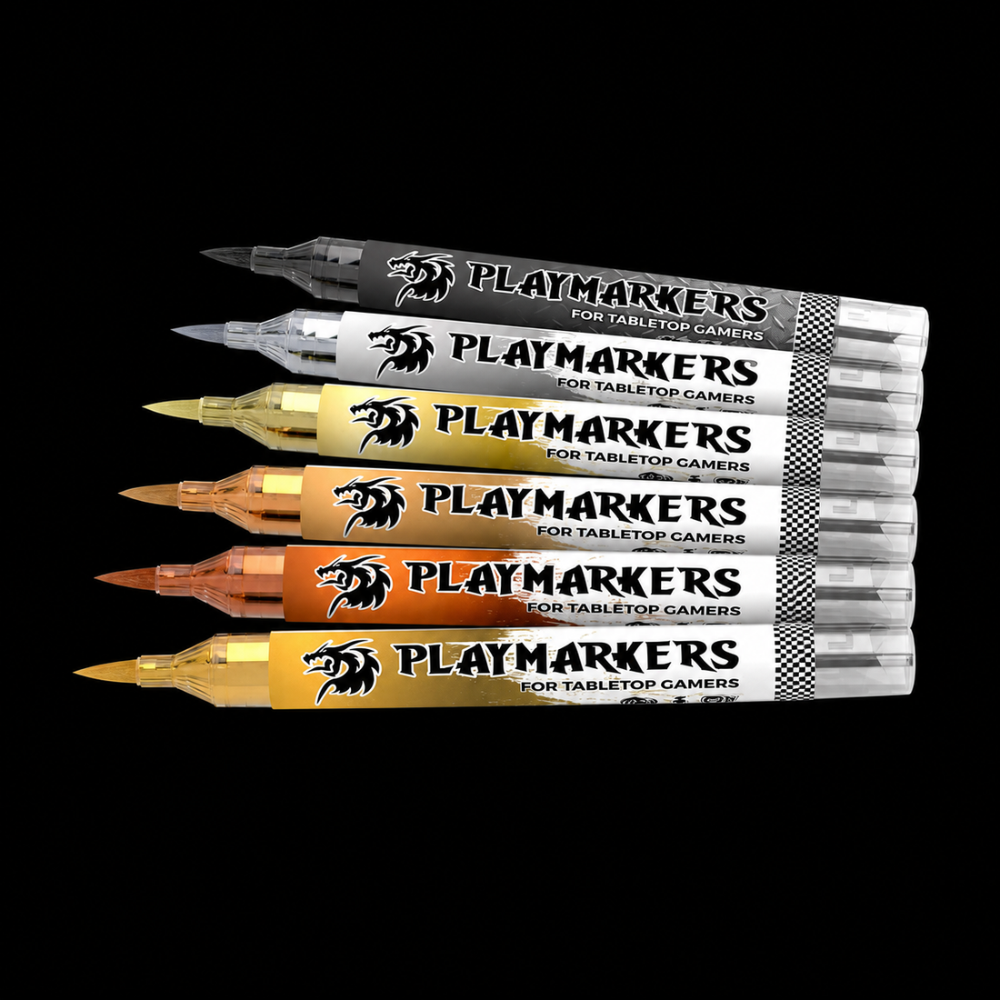 AK: PLAYMARKERS SET - FULL METAL (6 ref.)