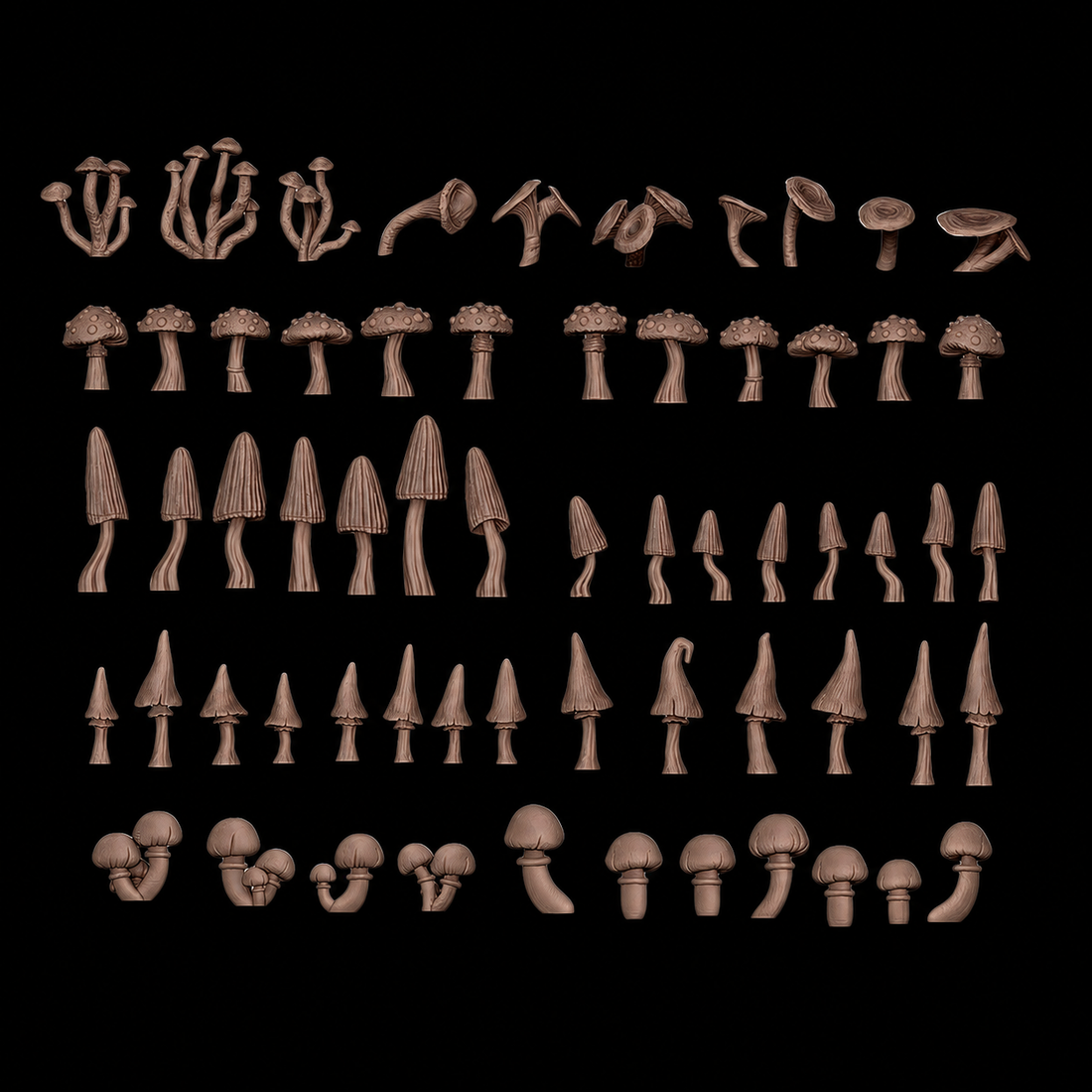 AK BASING: BITS - FOREST MUSHROOMS