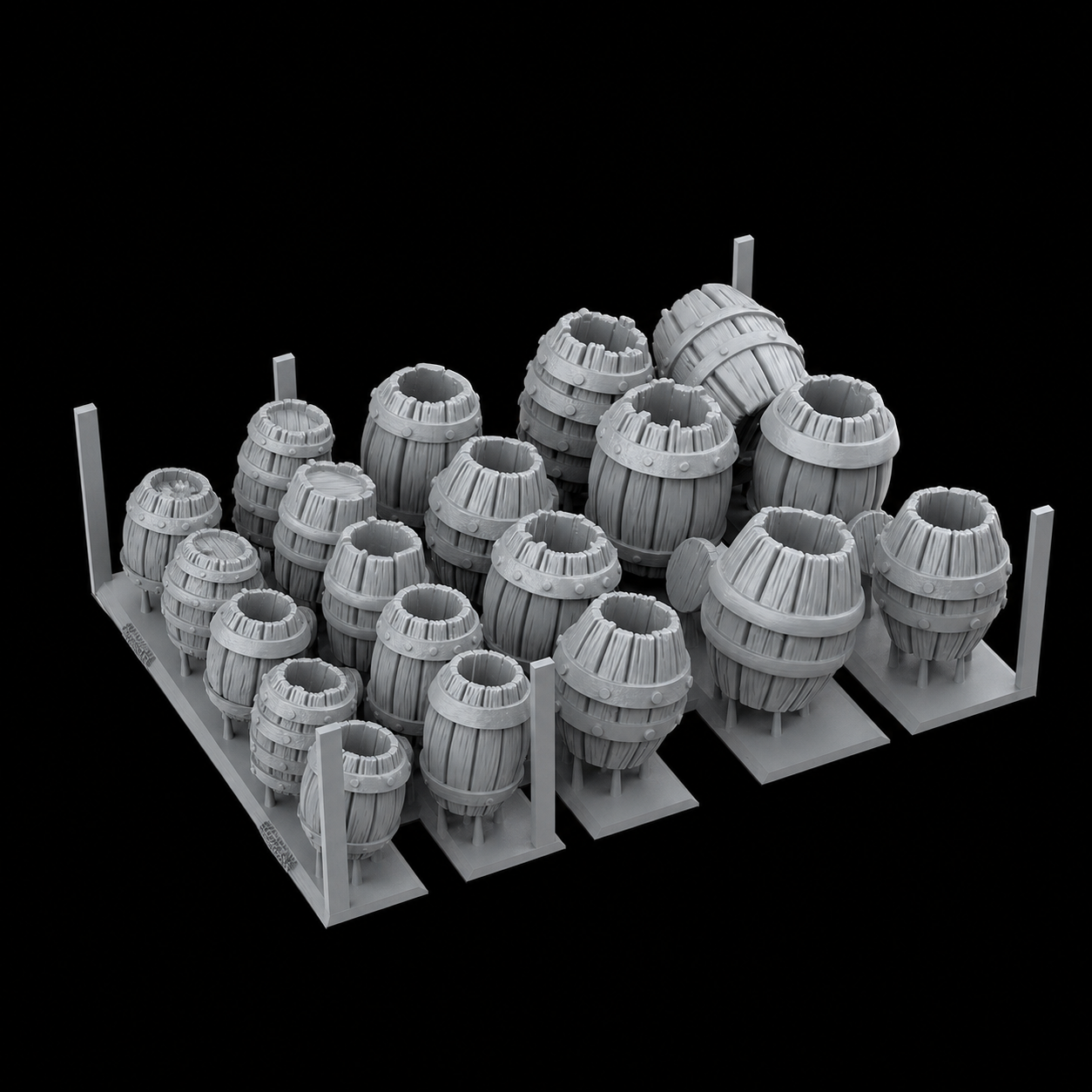 AK BASING: BITS - WOOD BARRELS