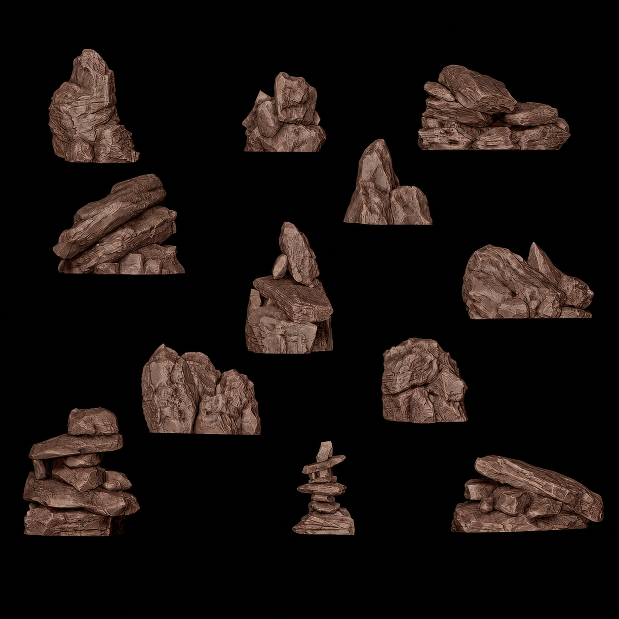 AK BASING: BITS - ROCKS &amp; TORS