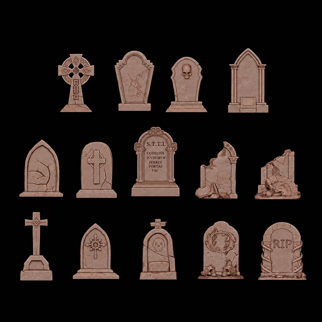 AK BASING: BITS - TOMBSTONES
