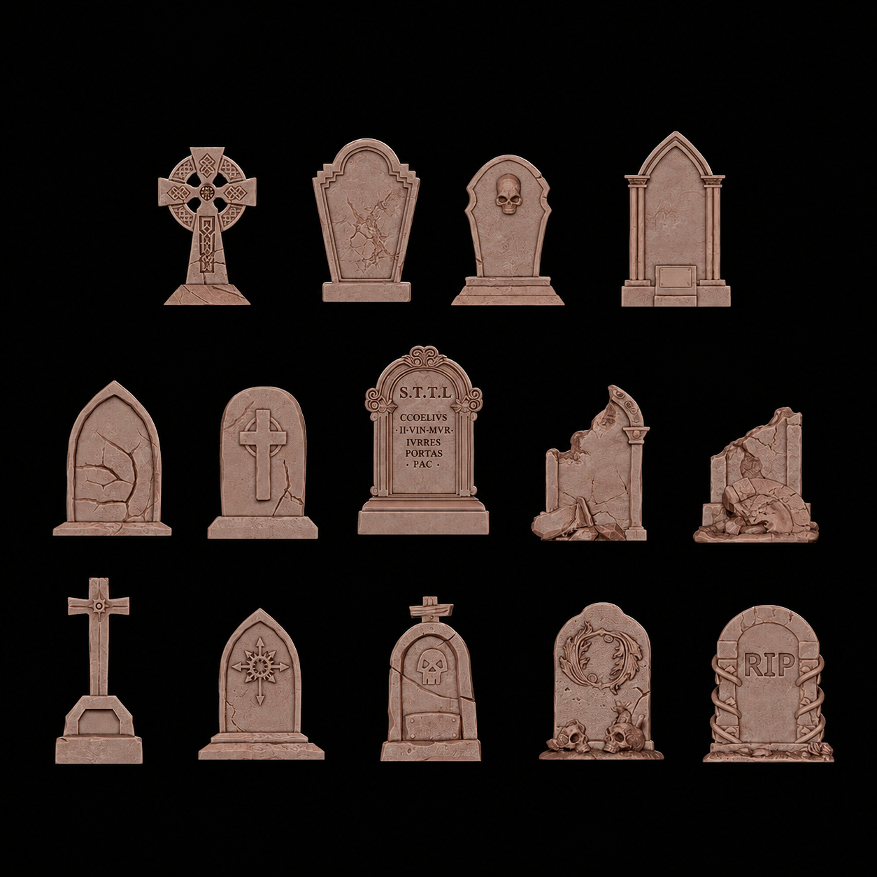 AK BASING: BITS - TOMBSTONES