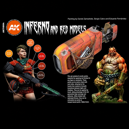 3GEN Acrylics SET: INFERNO AND RED MODELS