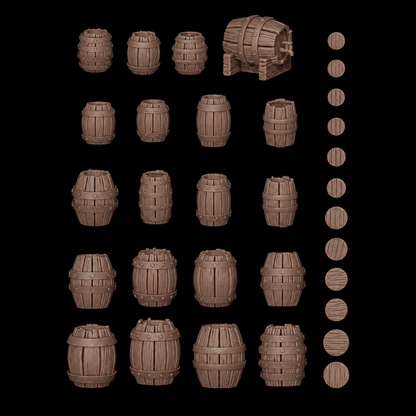 AK BASING: BITS - WOOD BARRELS