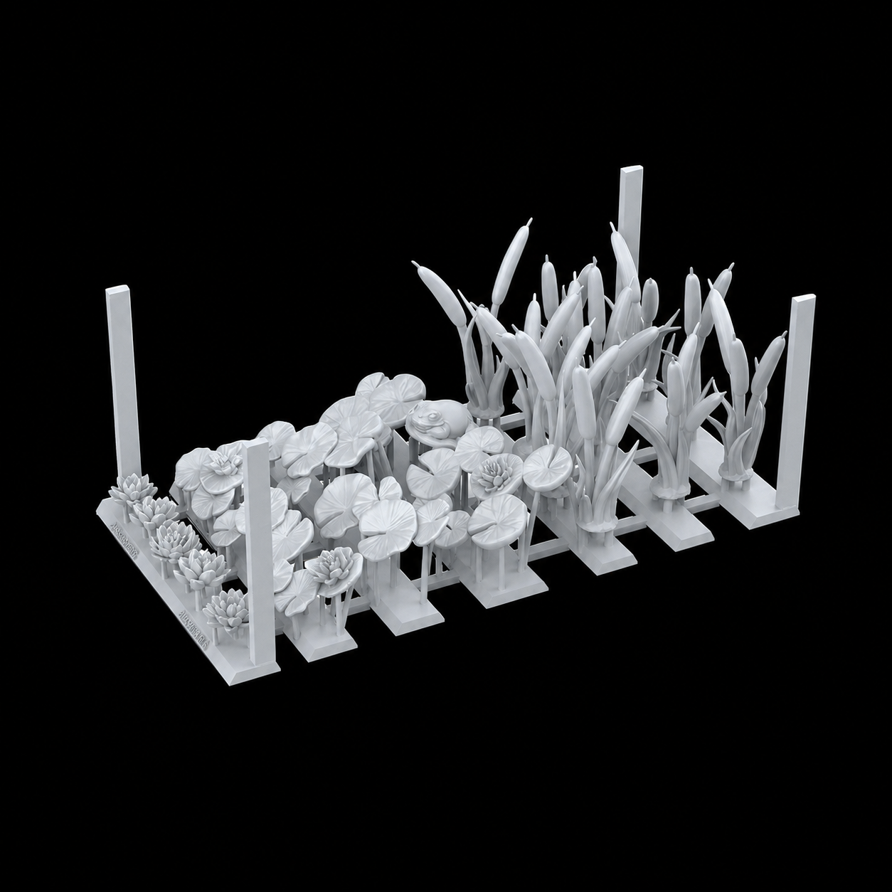 AK BASING: BITS - WATER LILIES &amp; CATTAILS