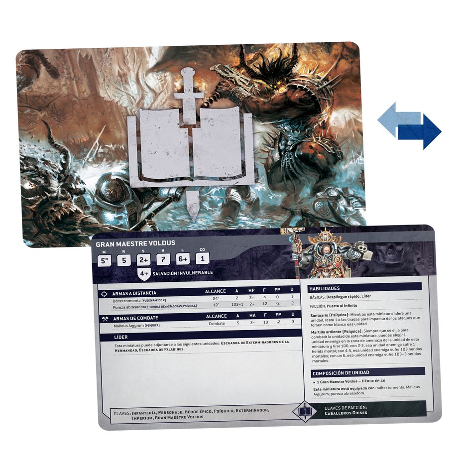 CABALLEROS GRISES: TARJETAS DE DATOS