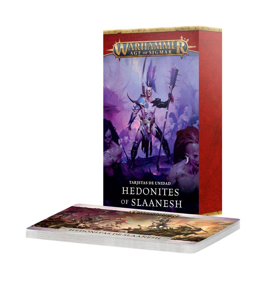 PREPEDIDO - HEDONITES OF SLAANESH: Tarjetas de unidad: Hedonites of Slaanesh