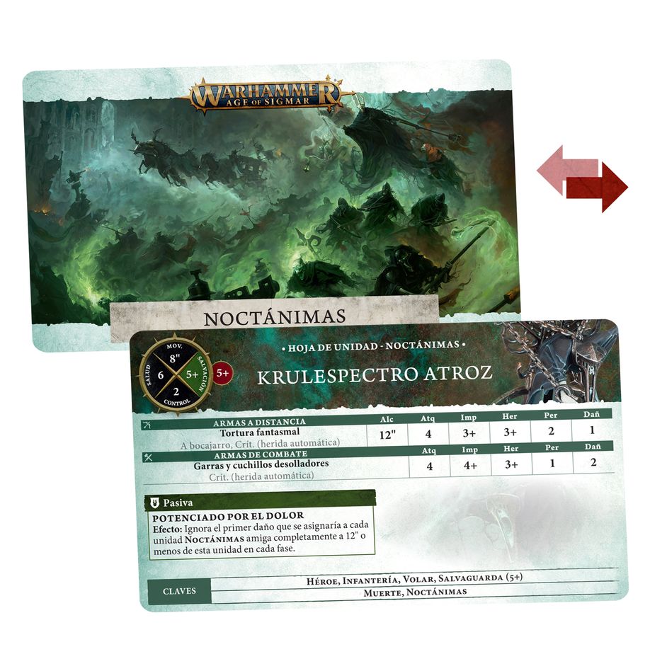 PREPEDIDO - NIGHTHAUNT: TARJETAS DE DATOS
