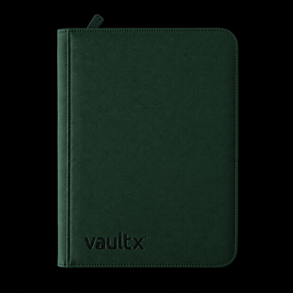 Vault X: Exo-Tec Zip Binder9-Pocket - Forest Green- (360 huecos)
