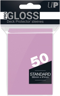 ULTRA PRO - 50 PRO-GLOSS SLEEVES - ROSA