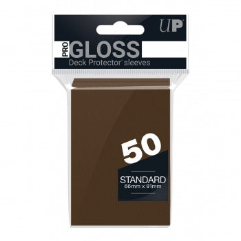 ULTRA PRO - 50 PRO-GLOSS SLEEVES - BROWN