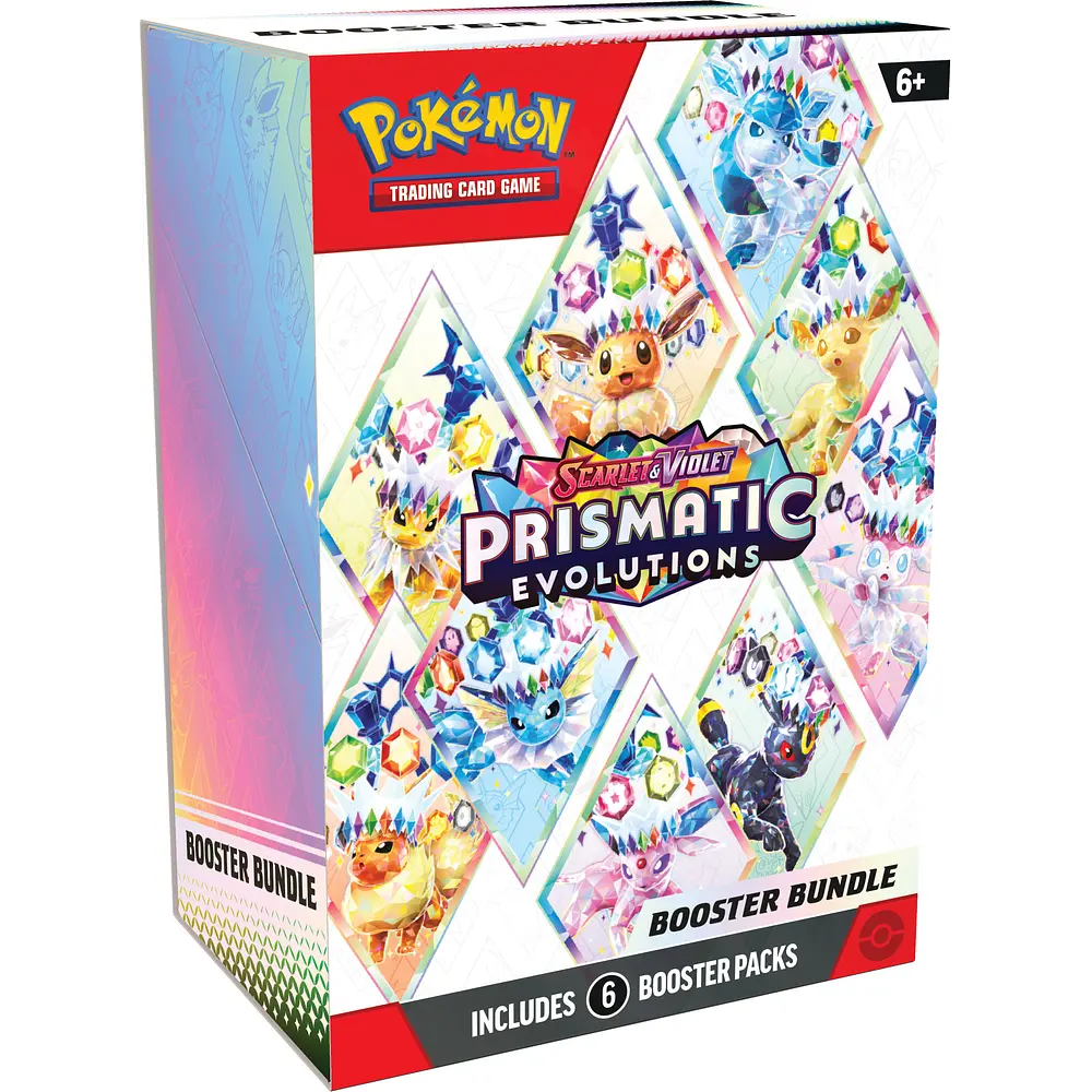 PREPEDIDO POKEMON:  Bundle 6 sobres sv 8.5 Evoluciones Prismáticas Español