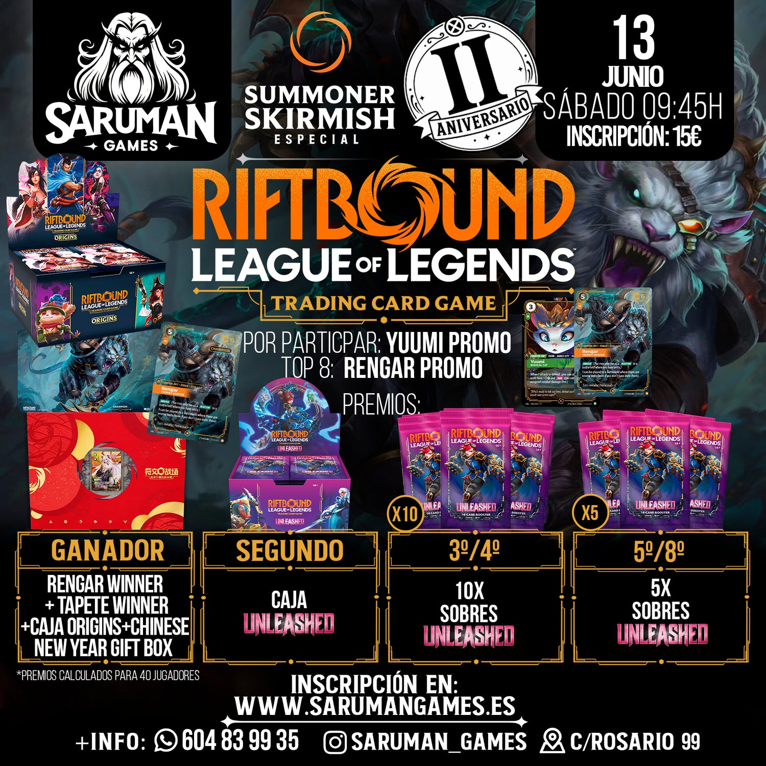 SUMMONER SKIRMISH ESPECIAL – RIFTBOUND LEAGUE OF LEGENDS TCG ESPECIAL II ANIVERSARIO