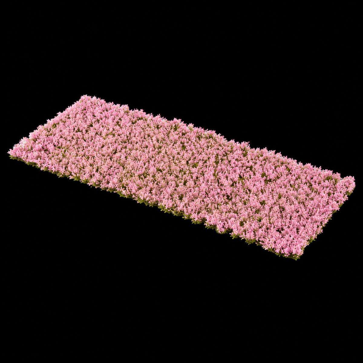 Lámina de pequeñas flores rosas Pink Orchid Tiny Flowers de Gamer’s Grass, vista en perspectiva.