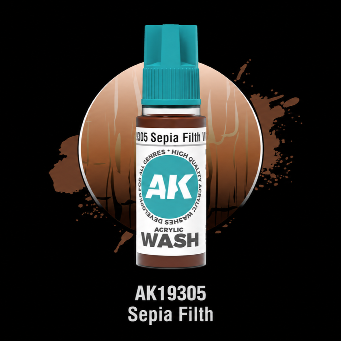 AK: SEPIA FILTH – ACRYLIC WASH