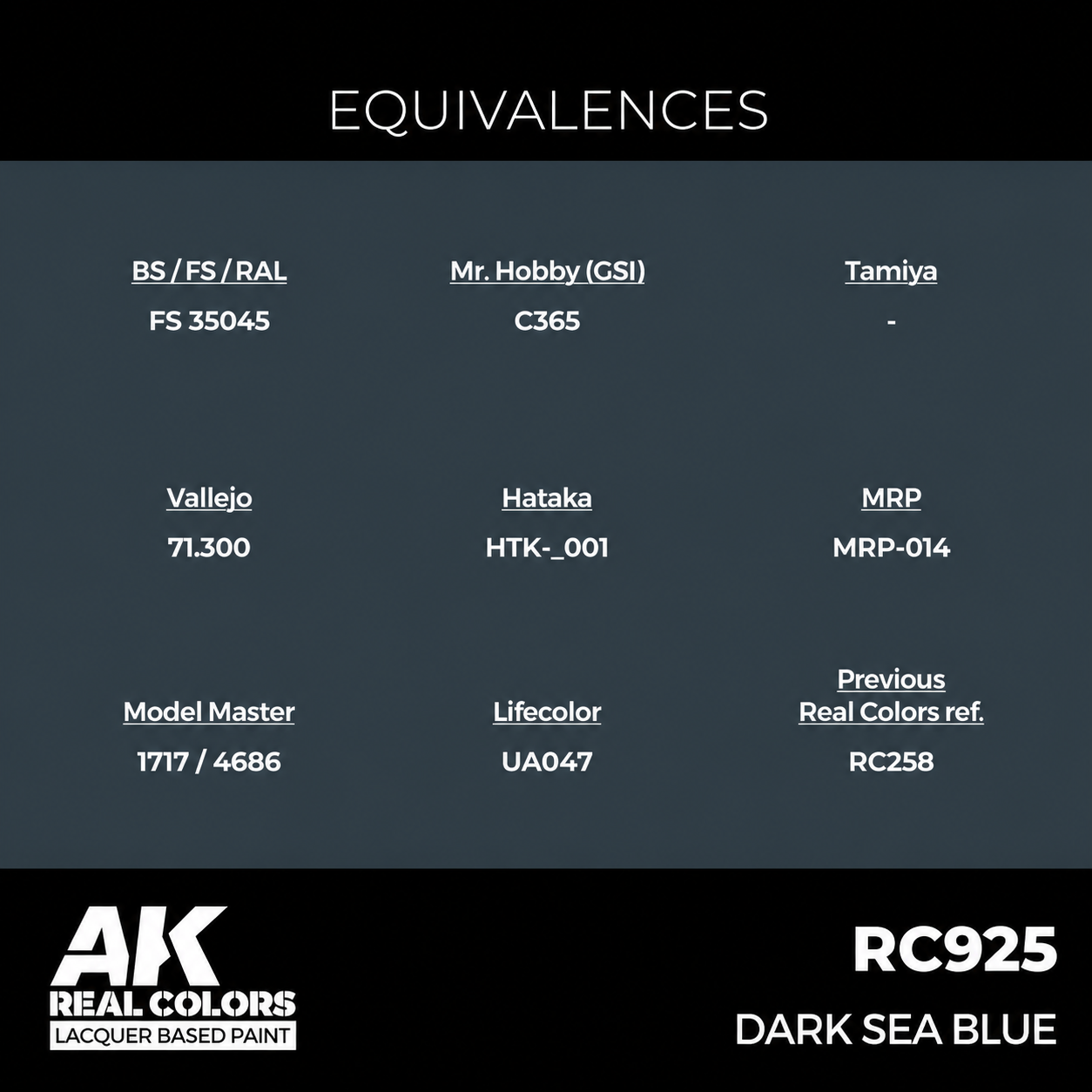 AK: REAL COLOR - DARK SEA BLUE - 17ml