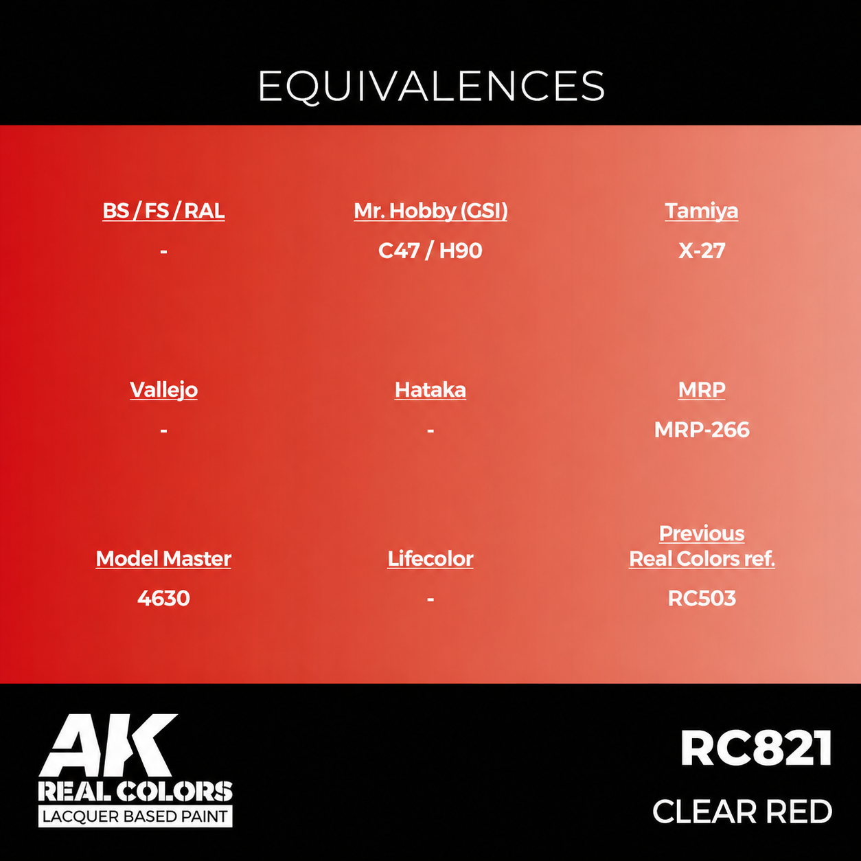 AK: REAL COLOR - CLEAR RED - 17ml