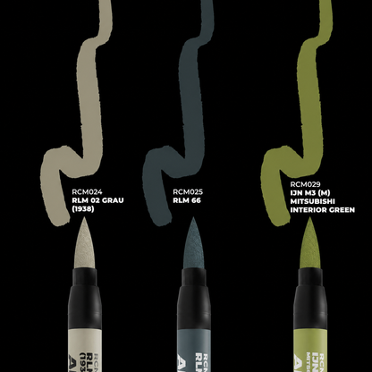 AK: RC MARKERS SET - WWII AXIS AIRCRAFT - COCKPIT COLORS