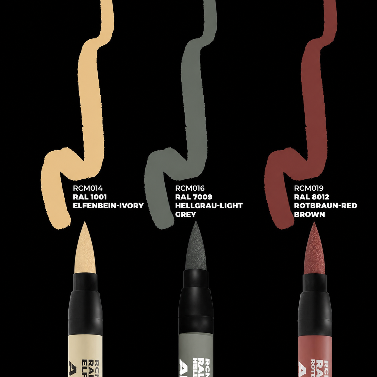 AK: RC MARKERS SET - GERMAN TANKS INTERIOR COLORS