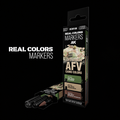 AK: RC MARKERS SET - LATE GERMAN AFV - CAMO COLORS