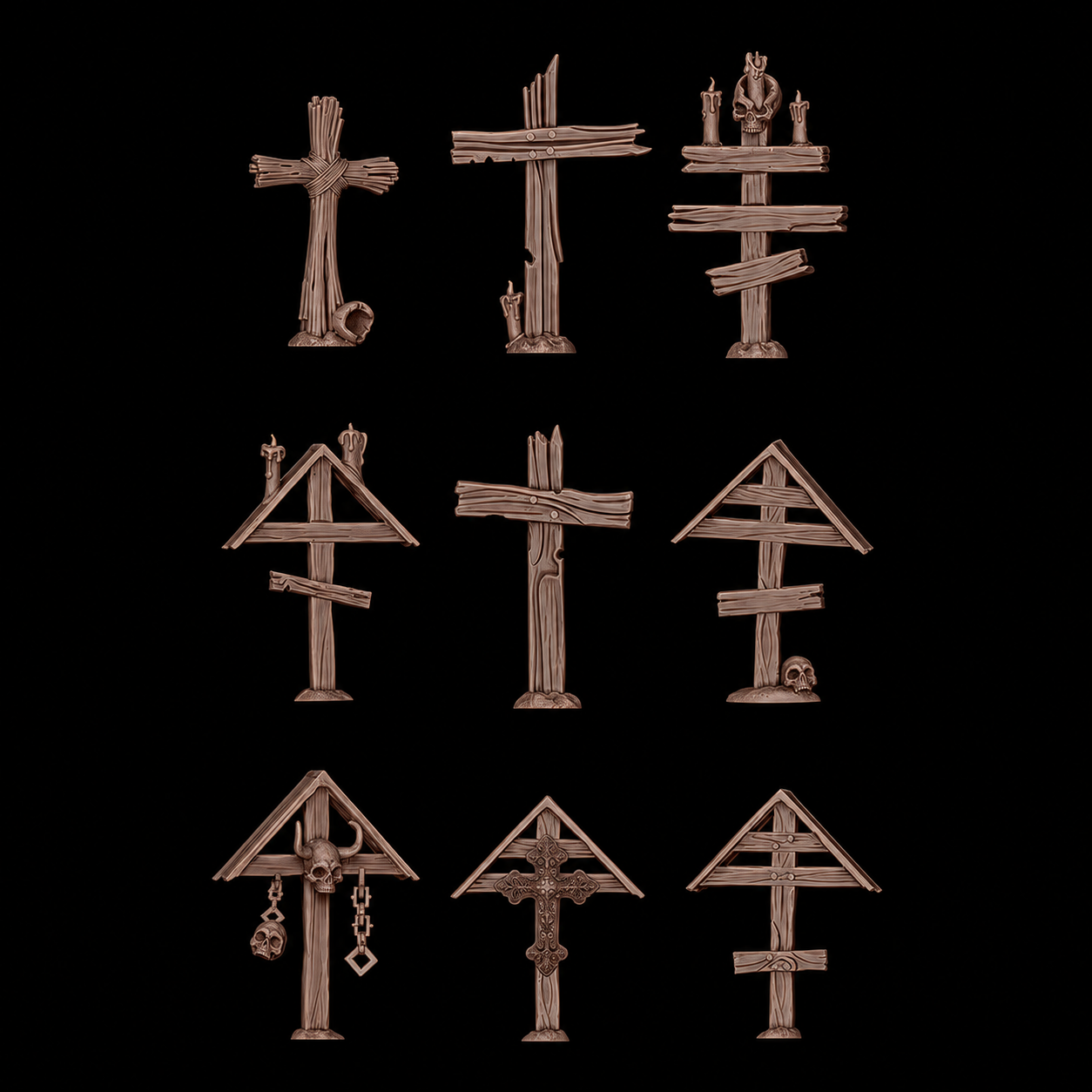 AK BASING: BITS - WOOD CROSSES FX