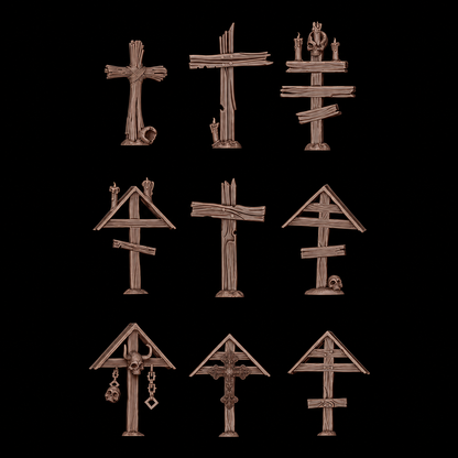 AK BASING: BITS - WOOD CROSSES FX