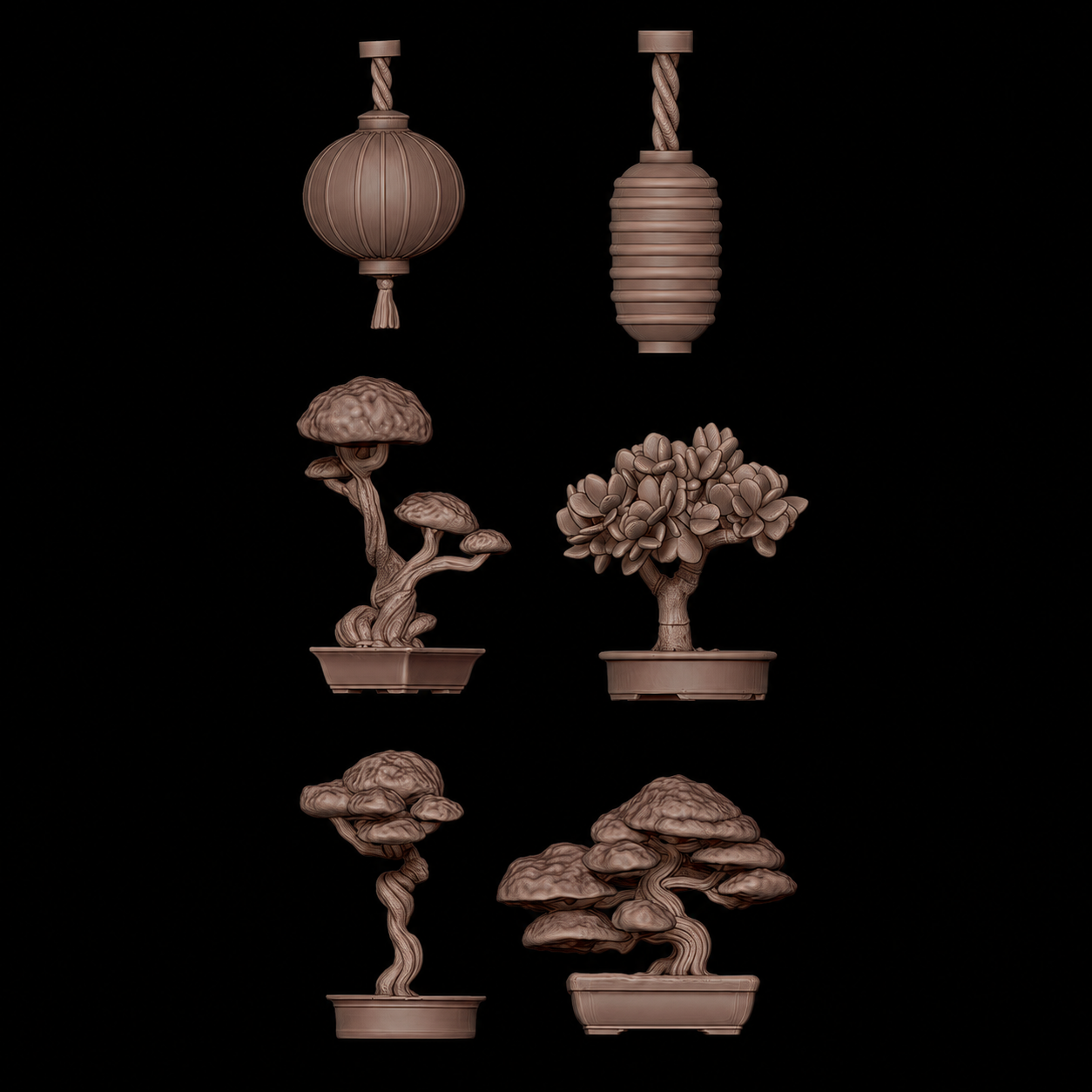 AK BASING: BITS - JAPANESE LAMPS &amp; BONSAI