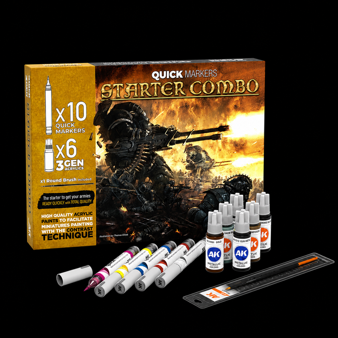 AK: QUICKMARKERS: STARTER COMBO + 3GEN + FREE BRUSH