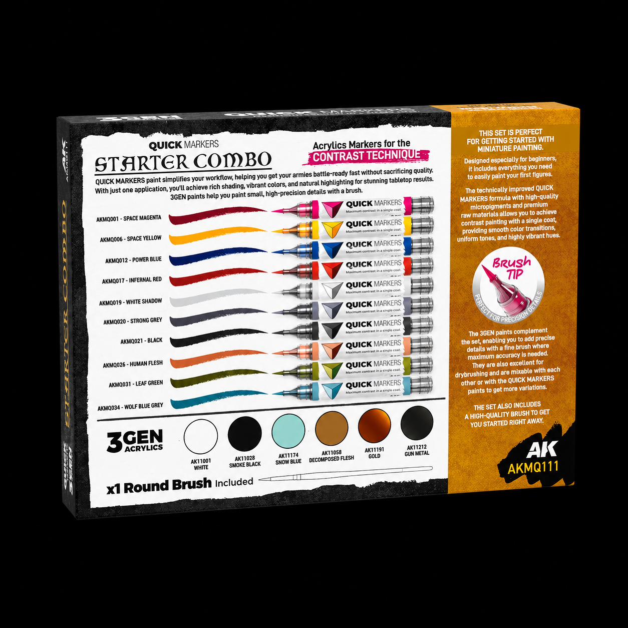 AK: QUICKMARKERS: STARTER COMBO + 3GEN + FREE BRUSH