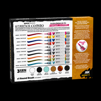 AK: QUICKMARKERS: STARTER COMBO + 3GEN + FREE BRUSH
