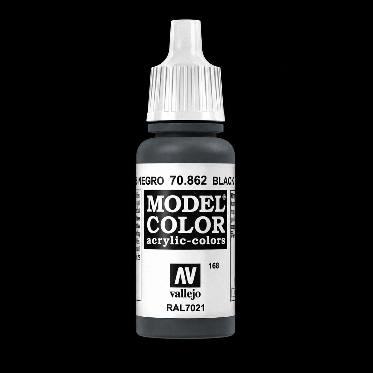 Vallejo Model Color 185 - Gris Negro 18 ml