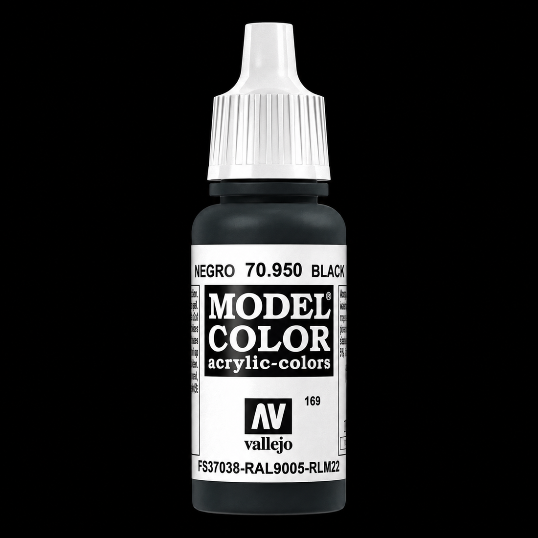 Vallejo Model Color 191 - Negro 18 ml