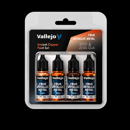 Vallejo Set 4 Colors TMM Cobre Antiguo