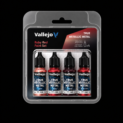 Vallejo Set 4 Colors TMM Rojo Rubi