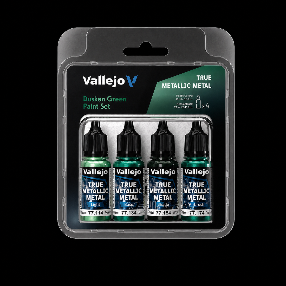 Vallejo Set 4 Colors TMM Verde Sombrio