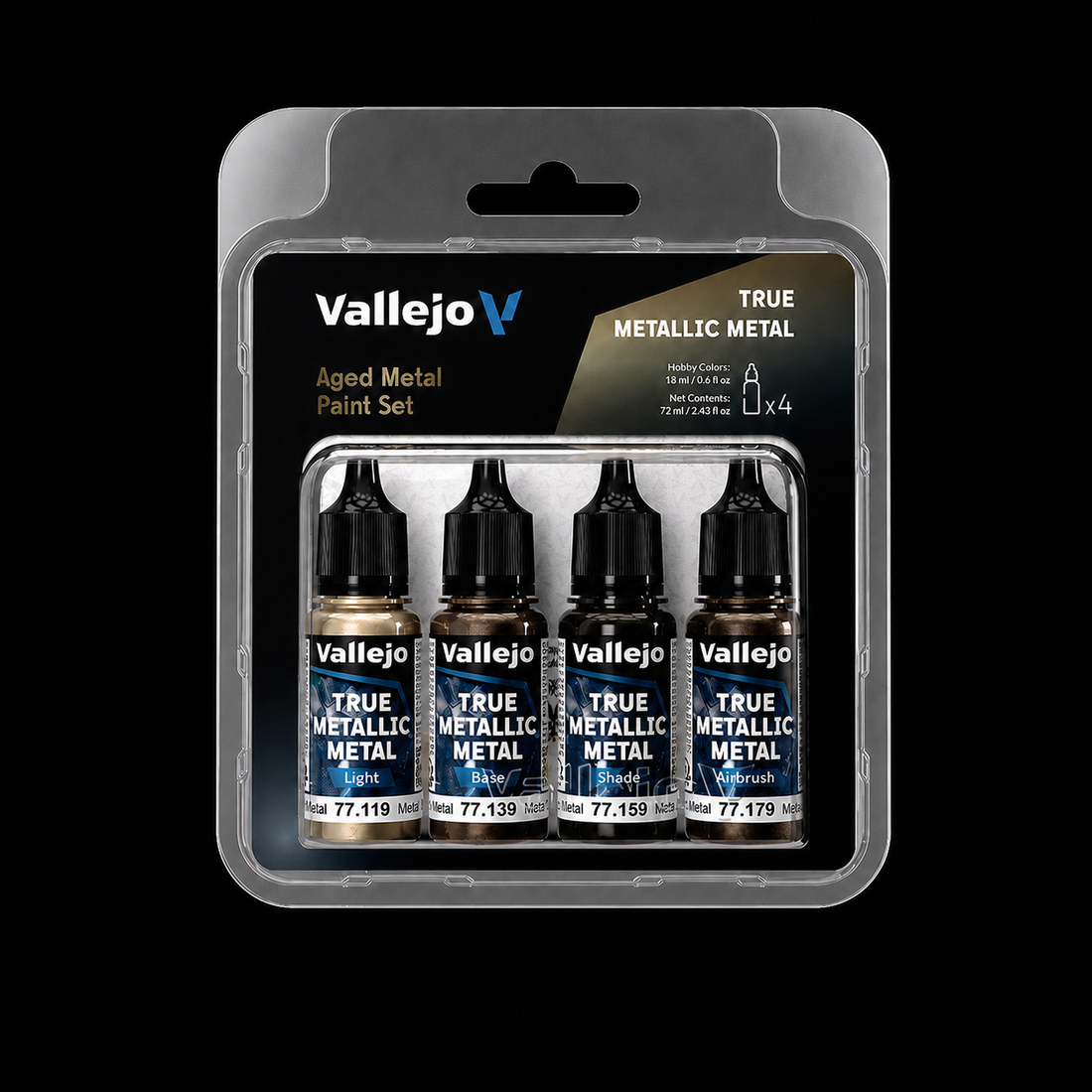 Vallejo Set 4 Colors TMM Metal Envejecido