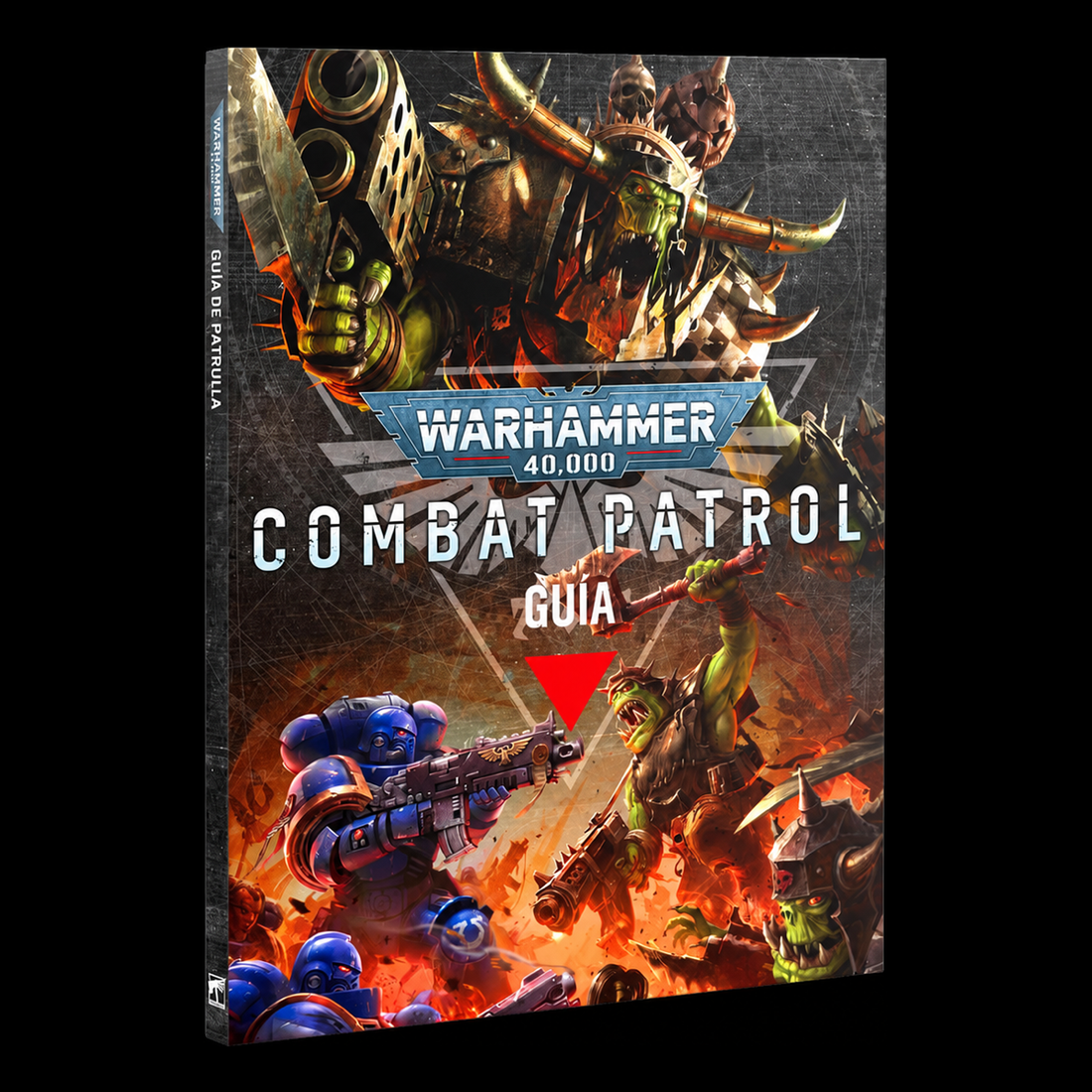 Guía de Patrulla Combat Patrol de Warhammer 40000 en español, portada del libro en perspectiva.