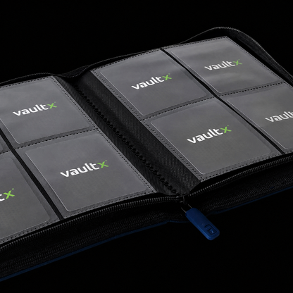 Vault X: Exo-Tec Zip Binder4-Pocket - Royal Blue - (160 huecos)