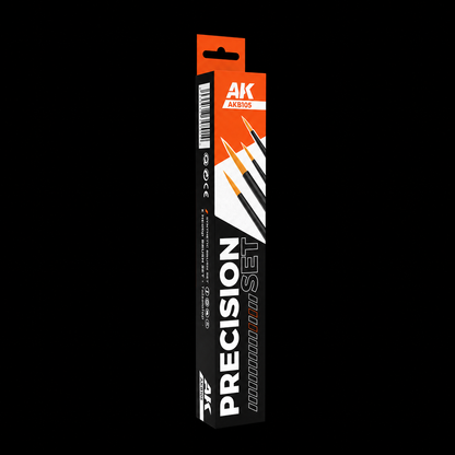 AK: SET DE PINCELES DE PRECISIÓN - SYNTHETIC