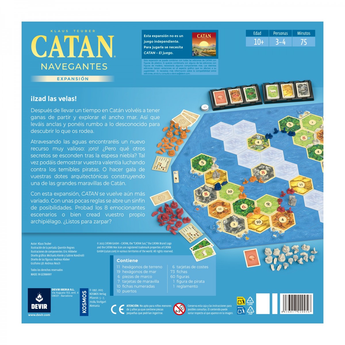 CATAN: EXPANSIÓN NAVEGANTES - (NUEVA PORTADA)