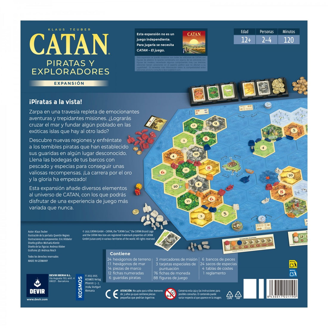 CATAN: PIRATAS Y EXPLORADORES - (NUEVA PORTADA)